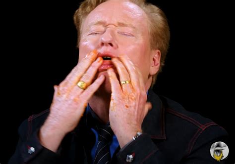 Upsetting Screenshots From Conan OBriens Hot Ones Appearance Cracked