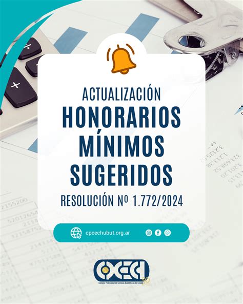 Actualizaci N Honorarios M Nimos Sugeridos Novedades Cpce Chubut