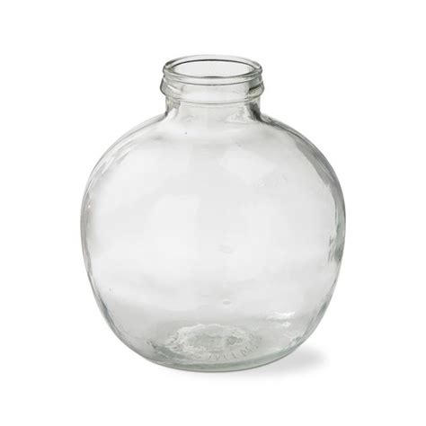 recycled glass jar vase large ivystone