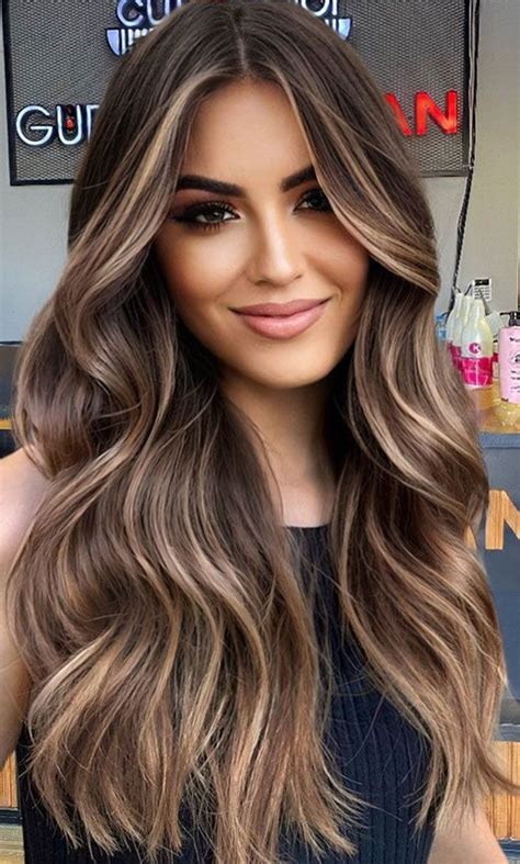 Brown Hair Caramel Balayage Brunette Hair With Highlights Hair Color