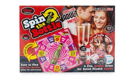 Risque Edition Spin The Bottle Game With 10x10 Spinner Board Avant