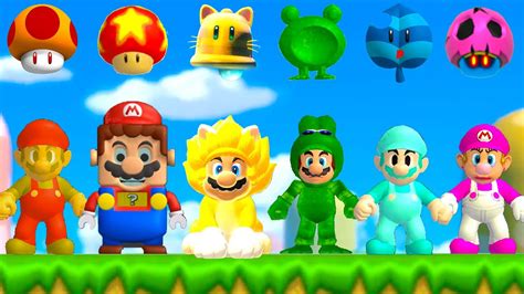 All New Playable Marios Power Ups In New Super Mario Bros Wii Youtube