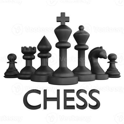 Chess Logo Clipart Flat Design Icon Isolated On Transparent Background