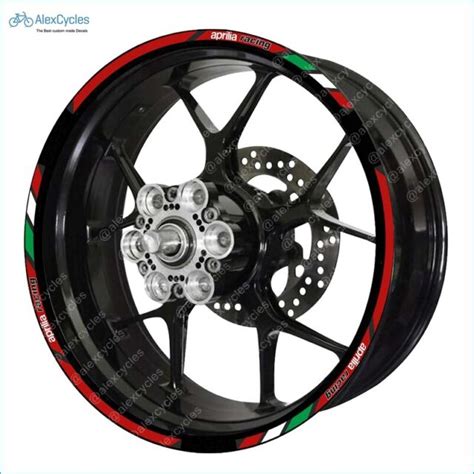 Aprilia Rs Racing Stickers Motorcycle Laminated Wheel Rim Decals