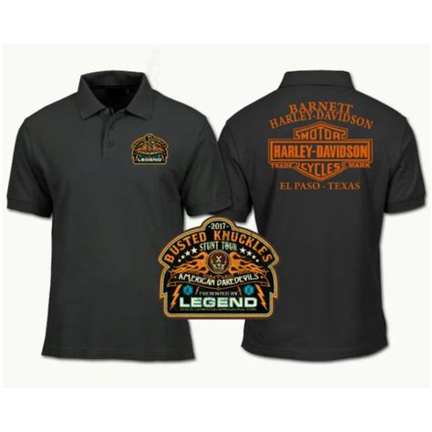 Jual Kaos Kerah Polo Shirt Baju Keren Harley Davidson Free Custom