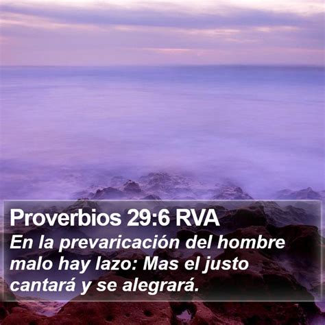 Proverbios Rva En La Prevaricaci N Del Hombre Malo Hay Lazo