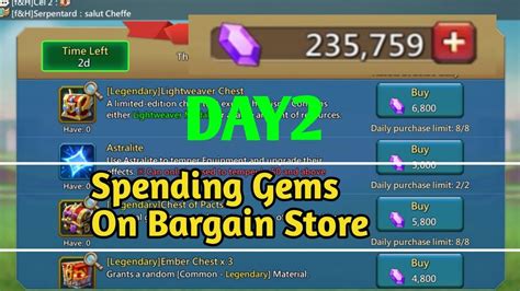 Lords Mobile Bargain Store 2023 Spending Lot S Of Gems In Bargain