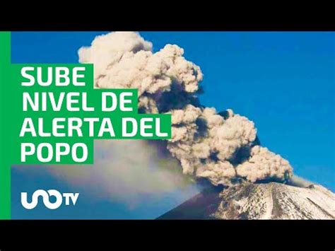 Popocatépetl Semáforo de alerta volcánica sube a Amarillo Fase 3 Uno TV