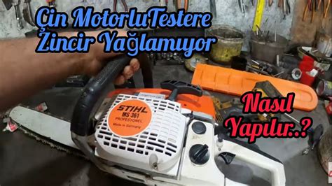 Stihl Ms In Motorlu Testere Zincir Ya Lam Yor Nas L Yap L R