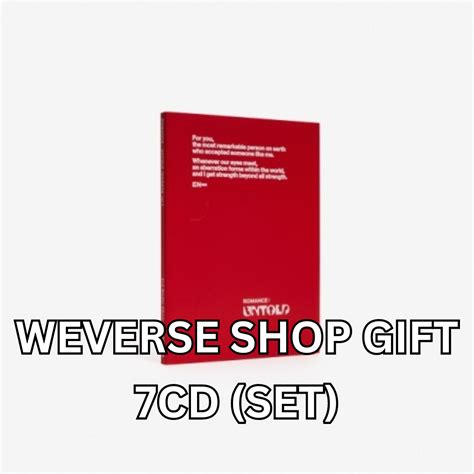 Enhypen Romance Untold Engene Ver Set 7cd Weverse Shop T