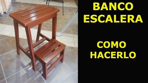 Como Hacer Banco Escalera De Madera Con Pelda O Abatible Youtube