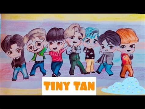 Tiny Tan Drawing With Pencil Shades Step By Step And Cute Aesthete