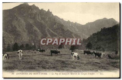 Carte Postale Ancienne Environs Du Mont Dore Le Puy De Sancy Et L