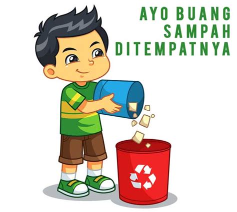 Poster Ajakan Membuang Sampah Pada Tempatnya