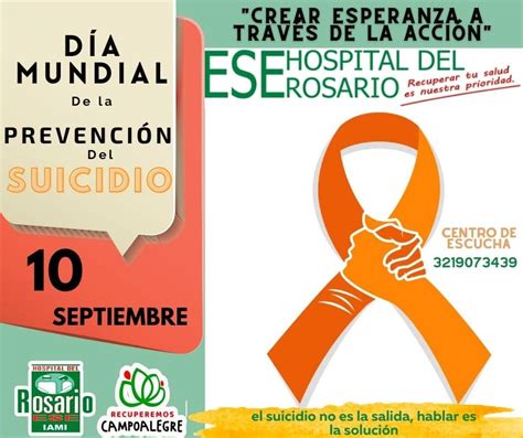 10 de Septiembre Día Mundial de la Prevención del Suicidio E S E