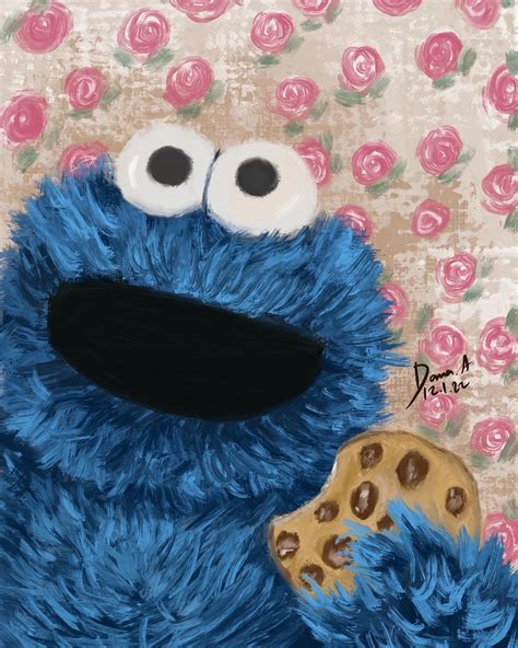 Cookie Monster Painting