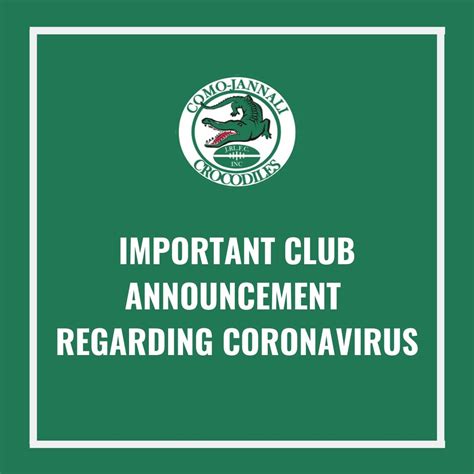 important announcement cancellation  training  trial matches como crocs