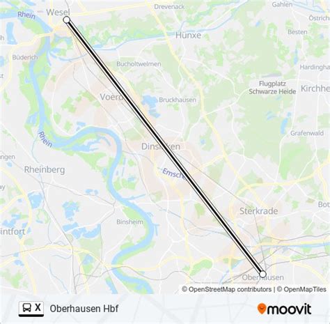 X Route Schedules Stops Maps Oberhausen Hbf Updated