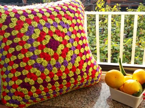 Easy And FREE Beautiful Granny Square Crochet Pillow pattern images ...