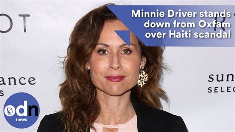 Minnie Driver Stands Down From Oxfam Over Haiti Scandal Youtube