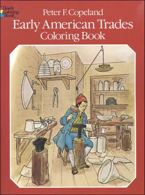 Early American Trades Coloring Book Dover Publications 9780486238463