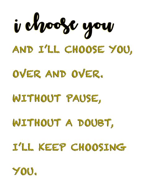 I Choose You Id Choose You Set Of 2 Canvas Quote Poem Etsy