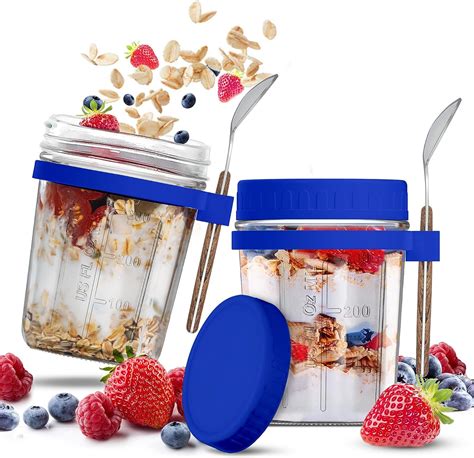 Amazon Overnight Oats Containers With Lids Multi Functional