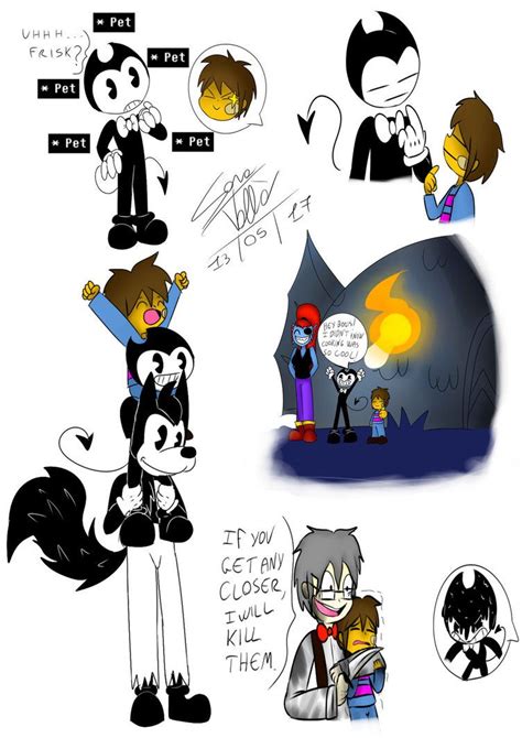 Undertale X Batim 6 Doddles Crossover By Skullgirl 2000 Undertale Ost Undertale Comic Funny