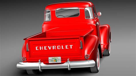 Chevrolet 3100 Pickup 1954 3d Model Cgtrader