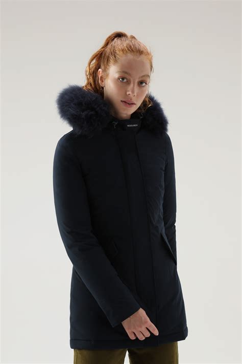 Women S Arctic Parka In Urban Touch With Detachable Cashmere Fur Trim