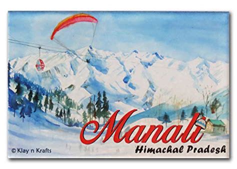 Klay N Krafts Manali Himachal Fridge Magnet Standard Size