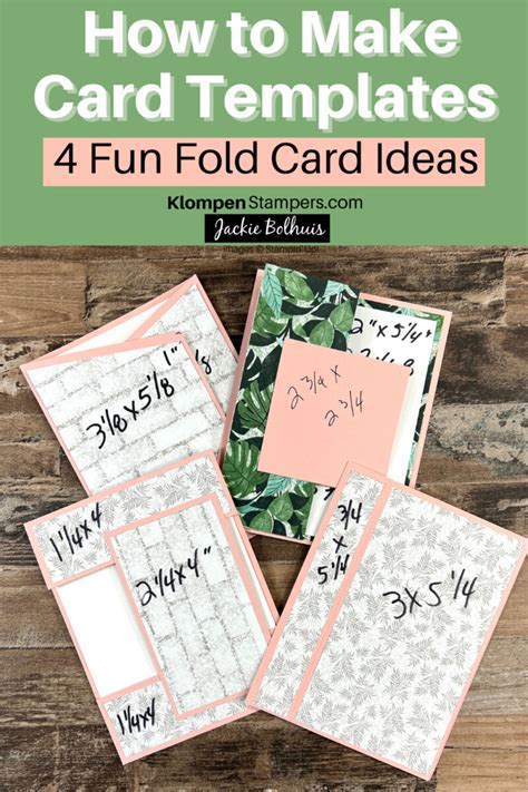 Fun Folds Vol 7 4 New Card Templates Klompen Stampers