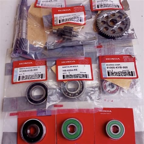 Jual GEAR RASIO GIGI RASIO AS PULLY AS RODA PAKET BEARING LAHER RASIO