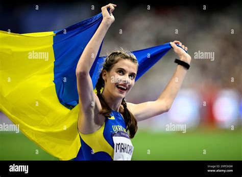 Yaroslava Mahuchikh Of Ukraine Celebrates After Winning The Gold Medal In The High Jump Women