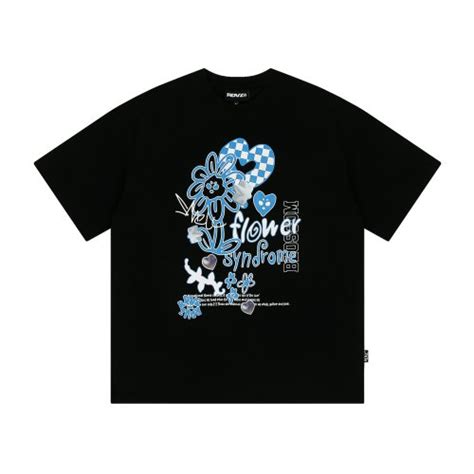 MUSINSA RDVZ Flower Syndrome T Shirt Black