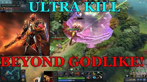 Dota Dragon Knight Beyond Godlike Ultra Kill Youtube