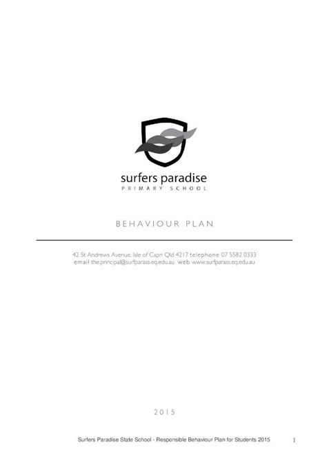 (PDF) Surfers Paradise State School - 1Responsible Behaviour Plan for ...