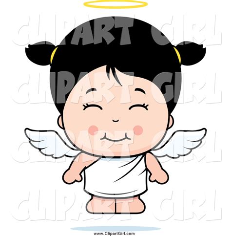 Clip Art Of A Cute Floating Asian Angel Girl By Cory Thoman 1740