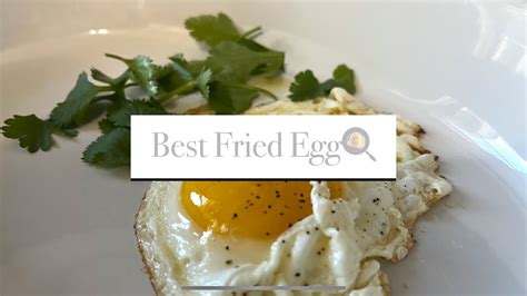 Best Fried Egg Recipe Youtube