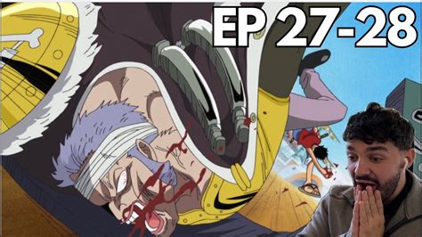 LUFFY VS DON KRIEG One Piece Episode 27 28 Reaction YouTube