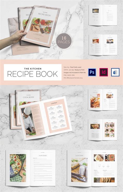 Cookbook Template Free - FREE DOWNLOAD - Printable Templates Lab