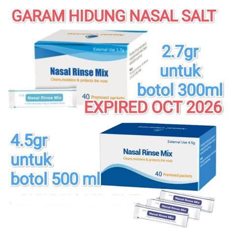 Jual Garam Cuci Pencuci Hidung Nasal Nose Salt Rinse Wash Pressure