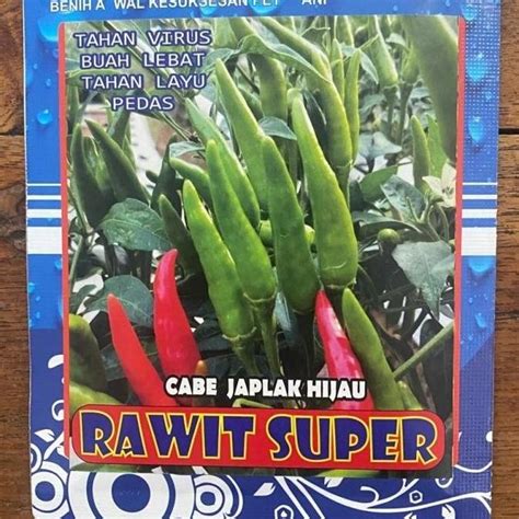 Jual Benih Cabe Japlak Hijau RAWIT SUPER Isi 10gr Dr Start Seed F Qink