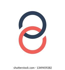 Red And Blue Connected Circle Logo