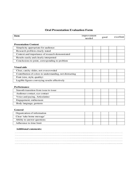 2025 Oral Presentation Evaluation Form Fillable Printable Pdf And Forms Handypdf