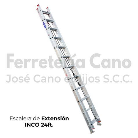 Escalera Telesc Pica Alumino Inco Metros Ferreter A Cano