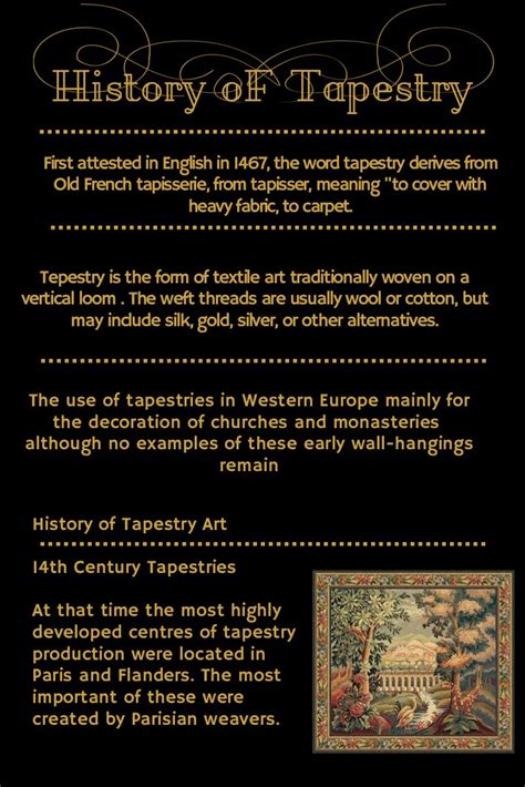 History of tapestry