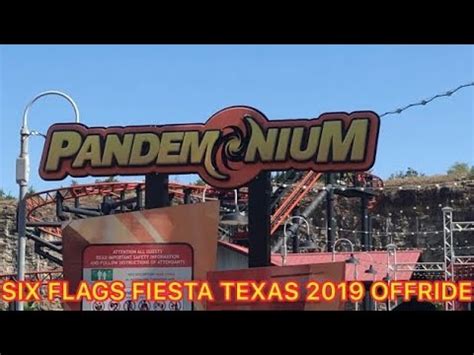 Pandemonium Six Flags Fiesta Texas 2019 Offride No Copyright YouTube