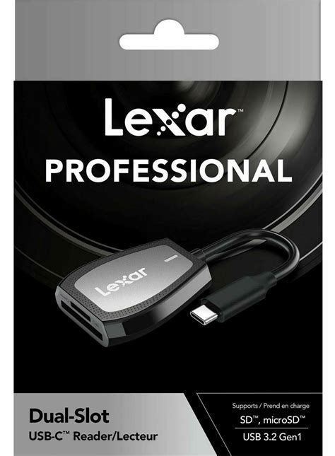 Lexar Professional Usb C Dual Slot Reader Sd I Microsd Uhs Ii Cards