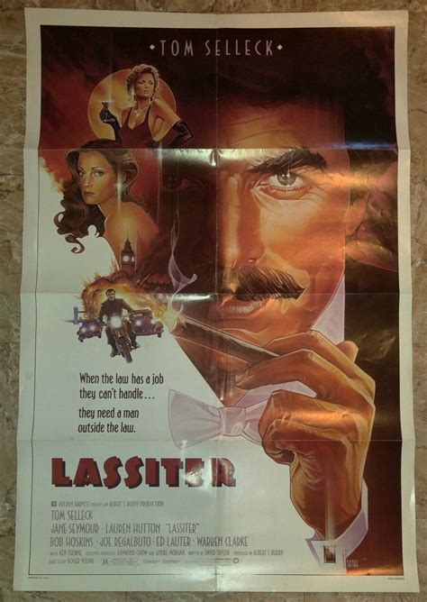 1984 Lassiter 1 Sh Movie Poster Fn 6 0 Tom Selleck Jane Seymour